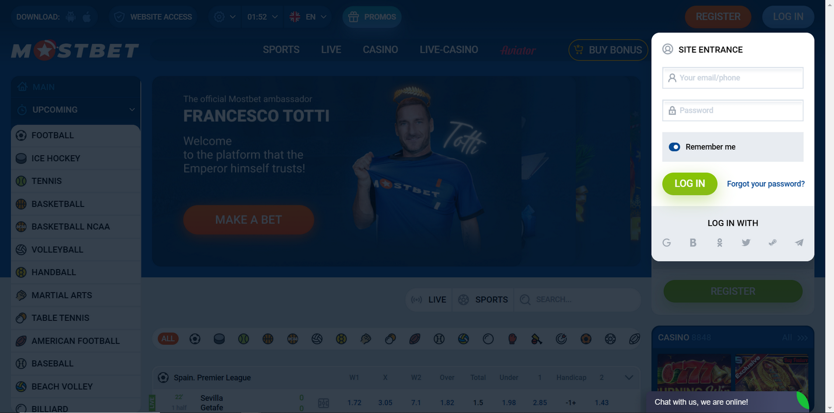 Aplikacja mobilna MostBet